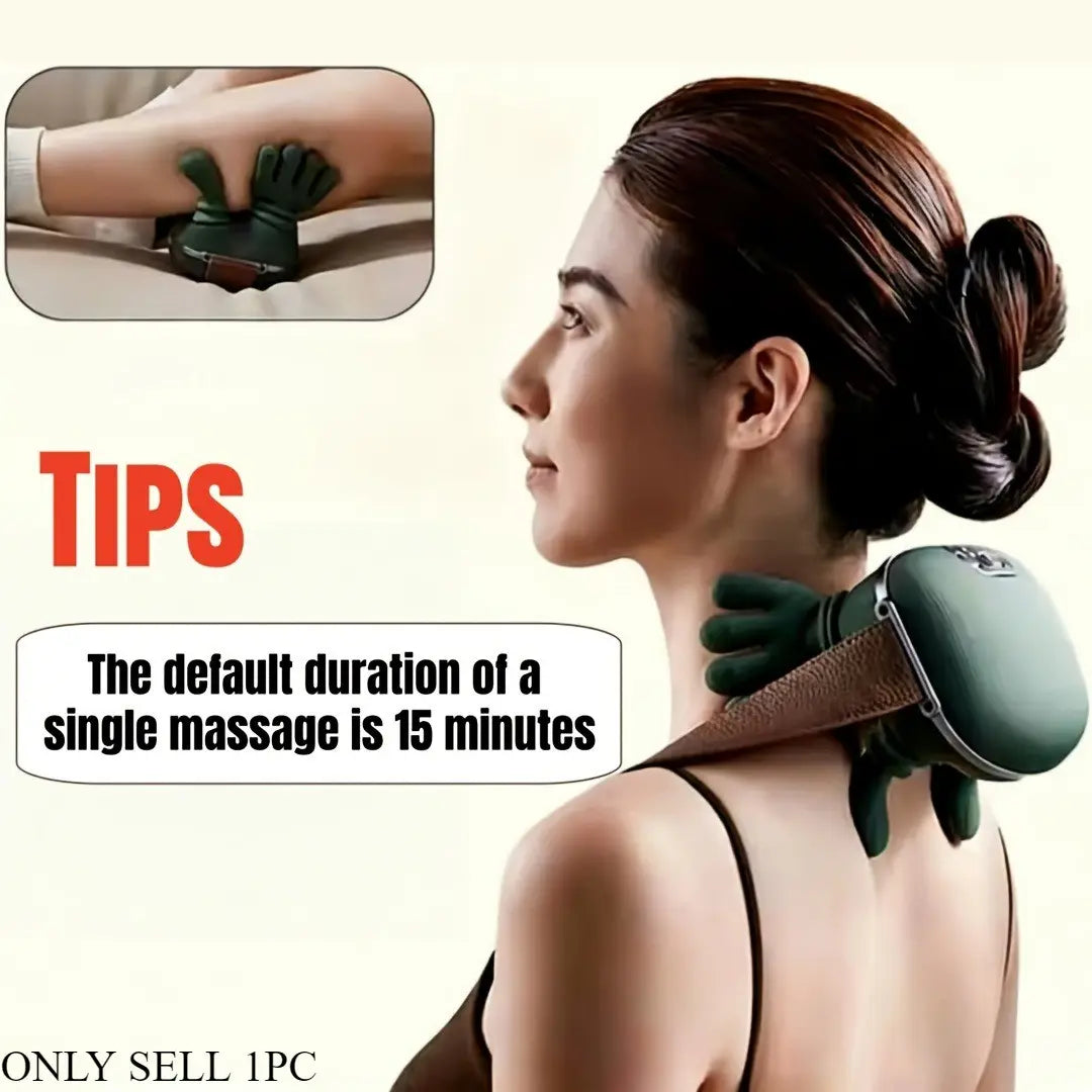 Smart Massage Pillow for Shoulder and Knee, Electric Massager with Realistic Hand Design, Deep Muscle Relief, Perfect Gift for Holidays